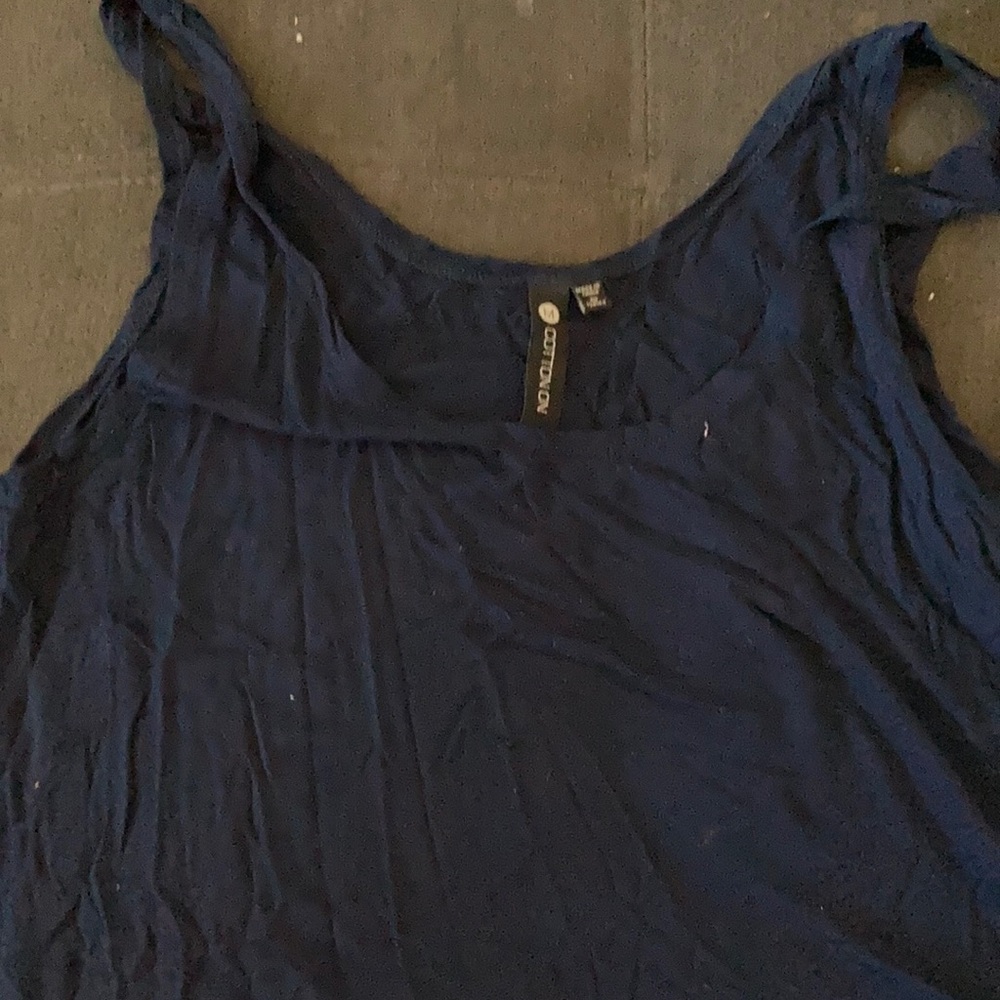 Dark blue cotton on tank top